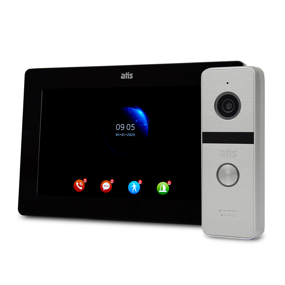 komplekt-wi-fi-videodomofona-7-quot-atis-ad-770fhd-t-black-s-podderzhkoy-tuya-smart-at-400hd-silver-883910